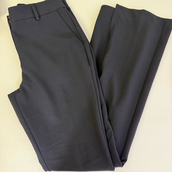Express Editor Split Ankle Black Dress Pants Trousers Size 6 - Picture 2 of 8